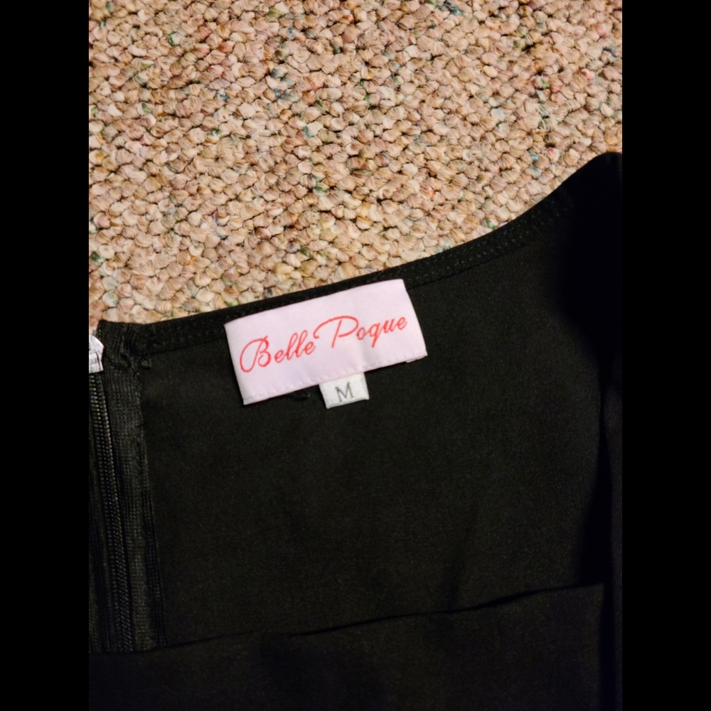 Belle Poque rose wiggle dress MEDIUM - Picture 4 of 5